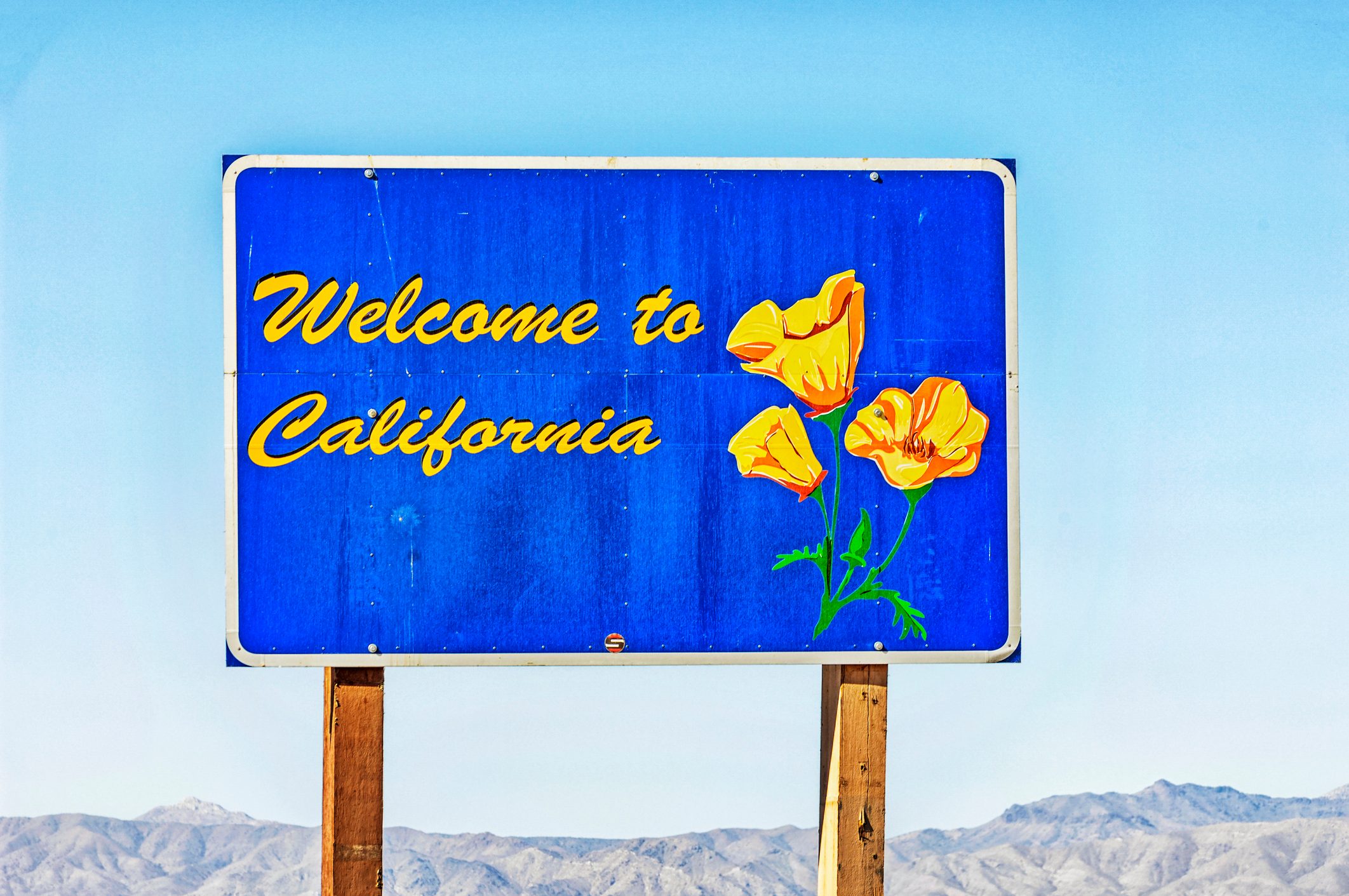 Welcome to California Sign