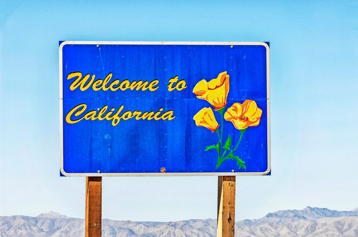 Welcome to California Sign