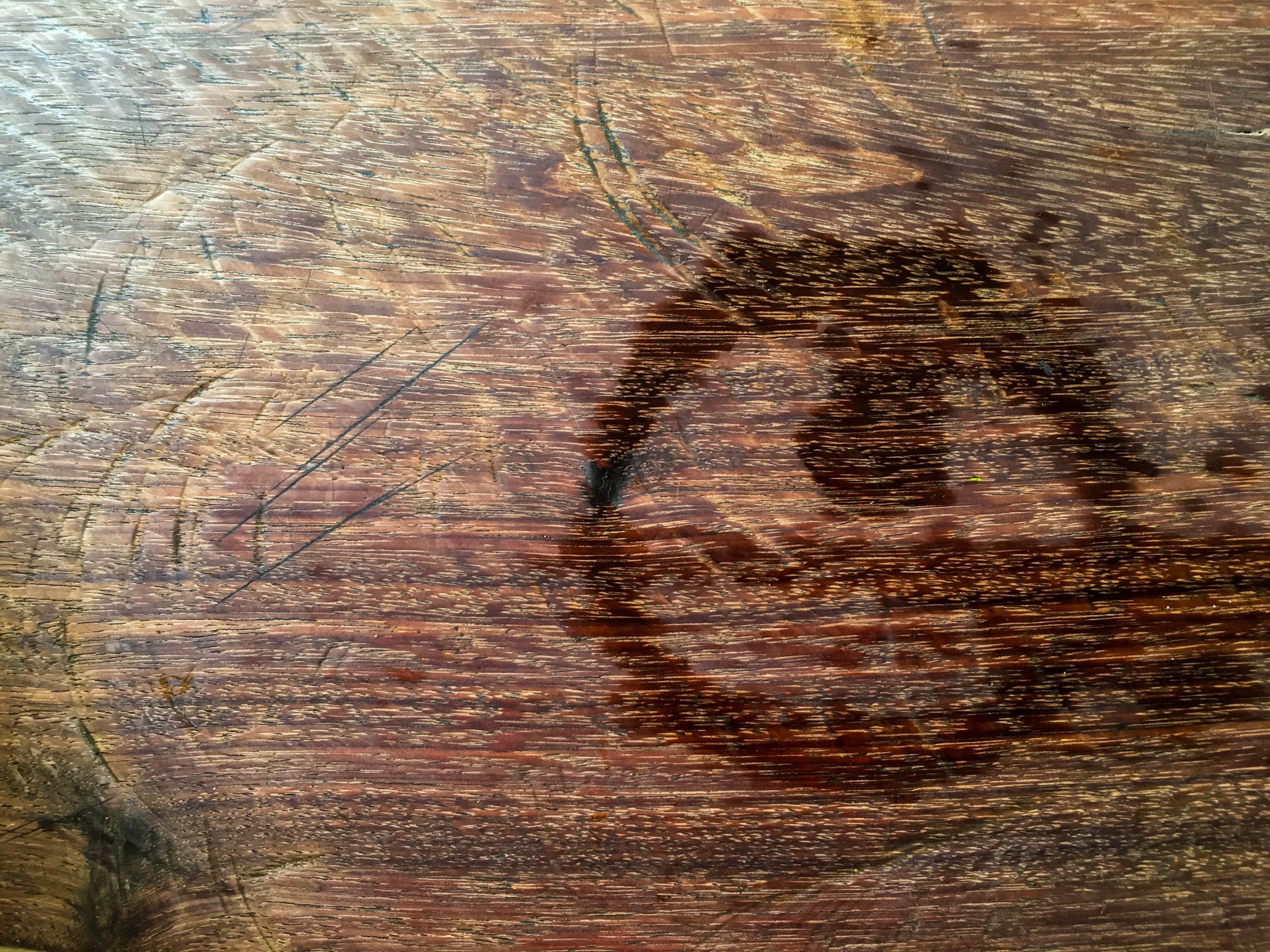 Trace water on wood, Abstract background