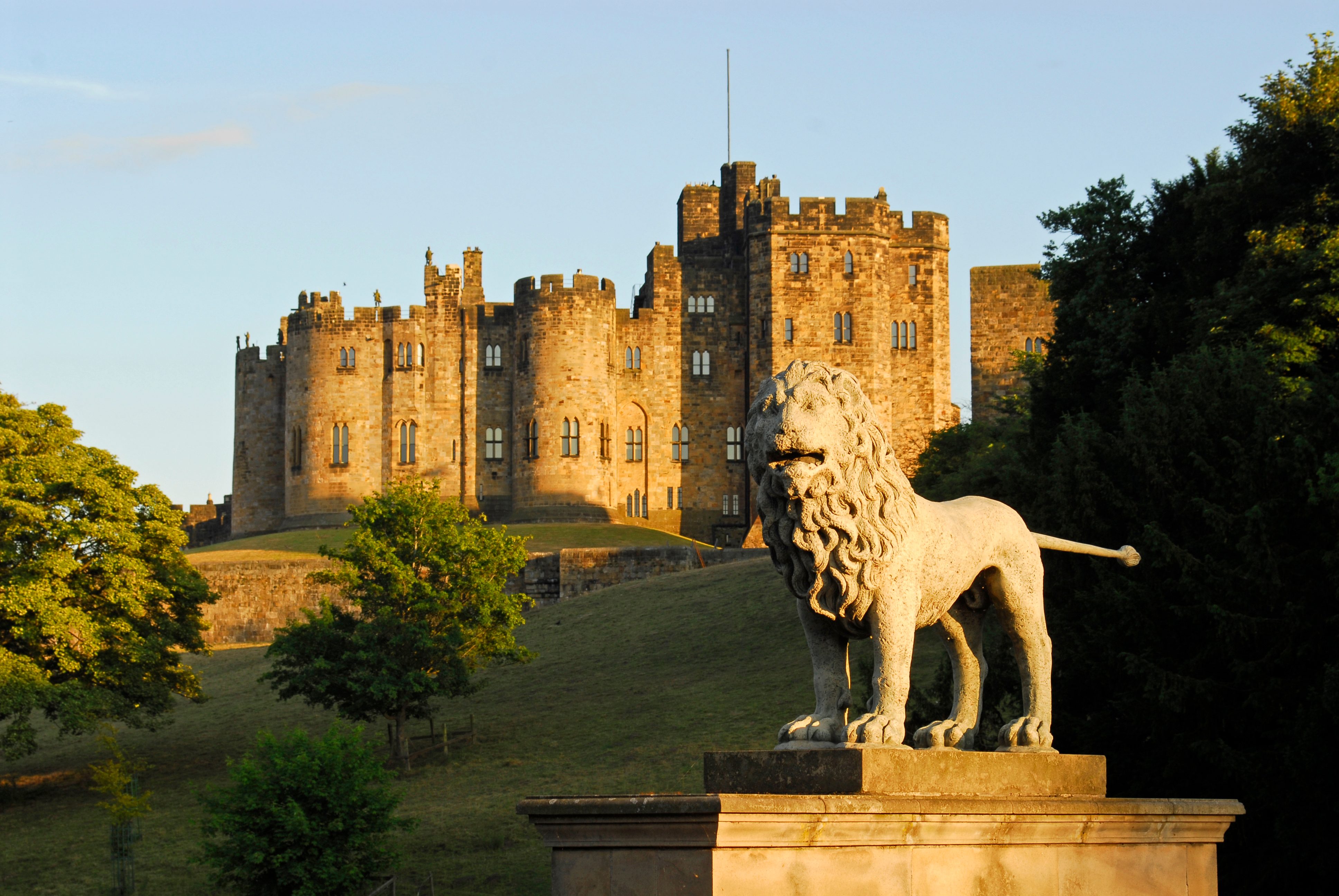 Alnwick Castle and the Lions Bridge