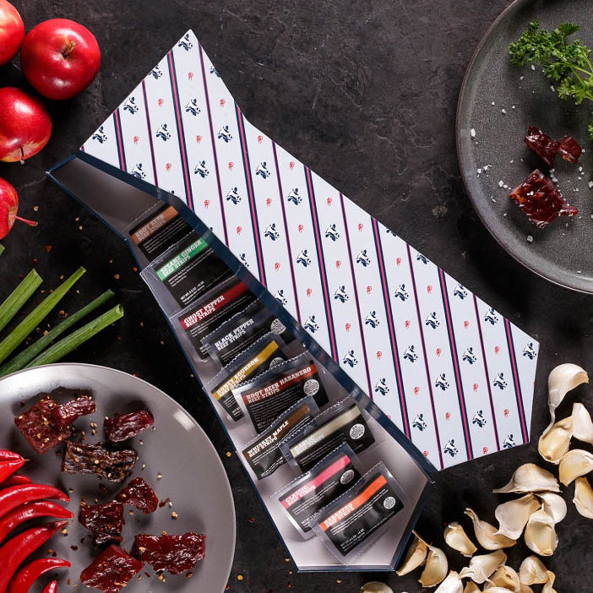 Man Crates Jerky Tie