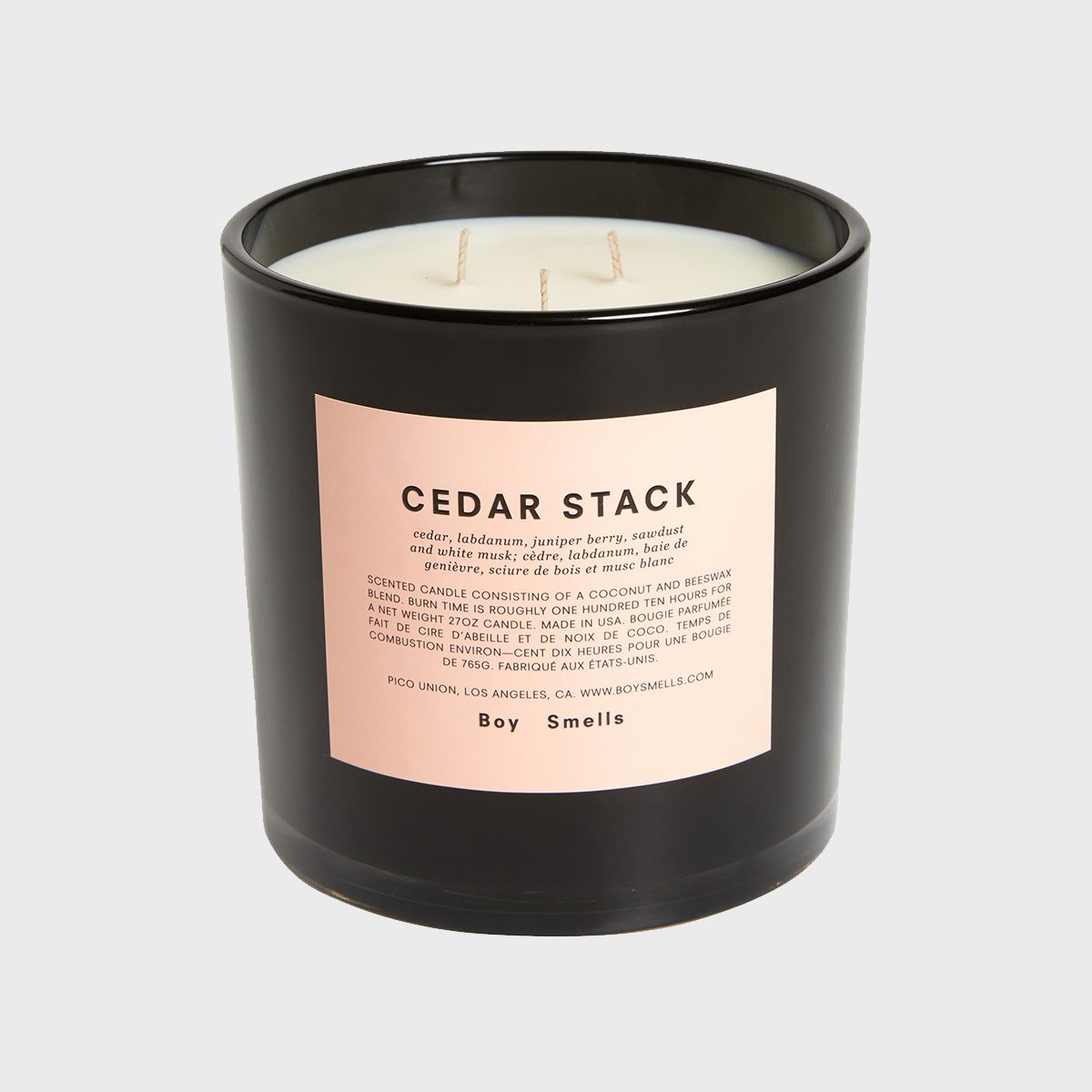 Boy Smells Cedar Stack Scented Candle