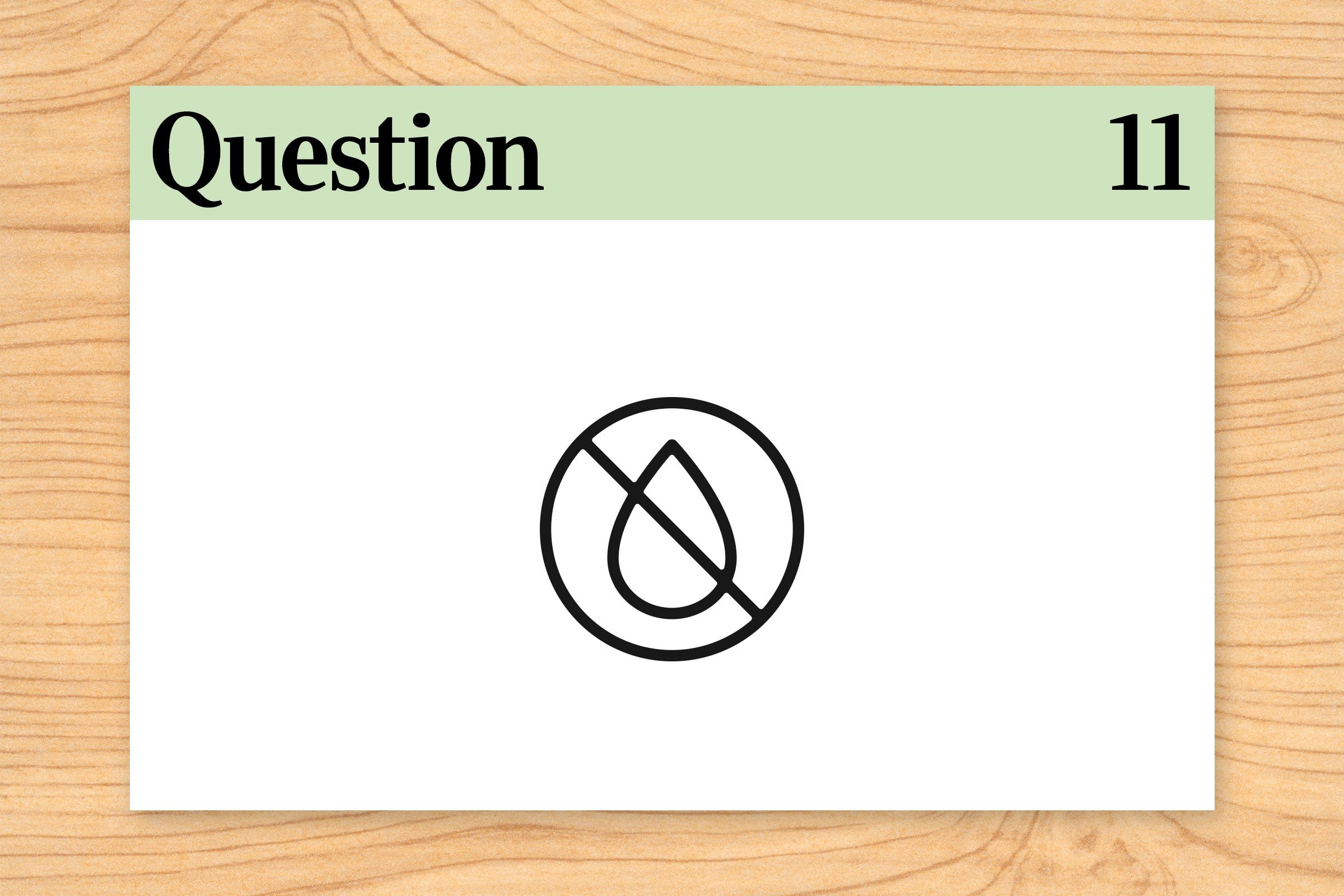 question 11 brain teaser. no water illustration