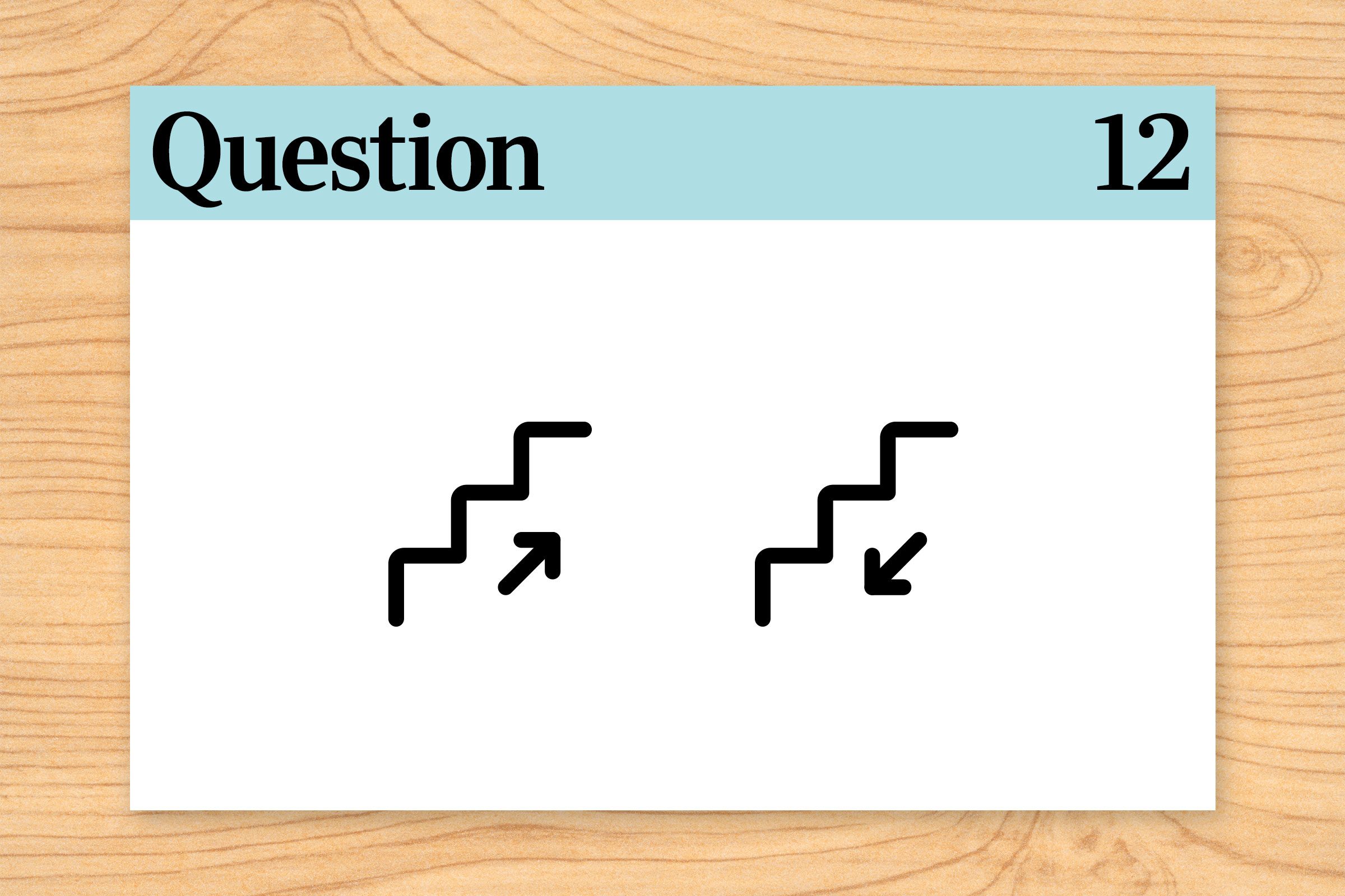 meeting directions illustration. brain teasers question 12.