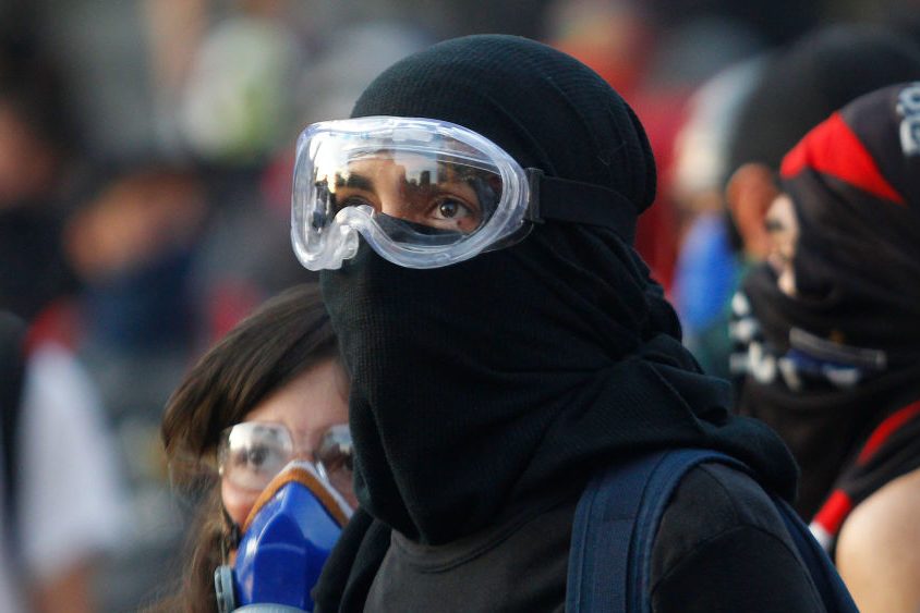 Protest Against Sebastian Piñera Amid First Anniversary of The Murder of Camilo Catrillanca