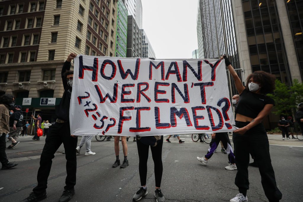 Protest over the death of George Floyd in New York