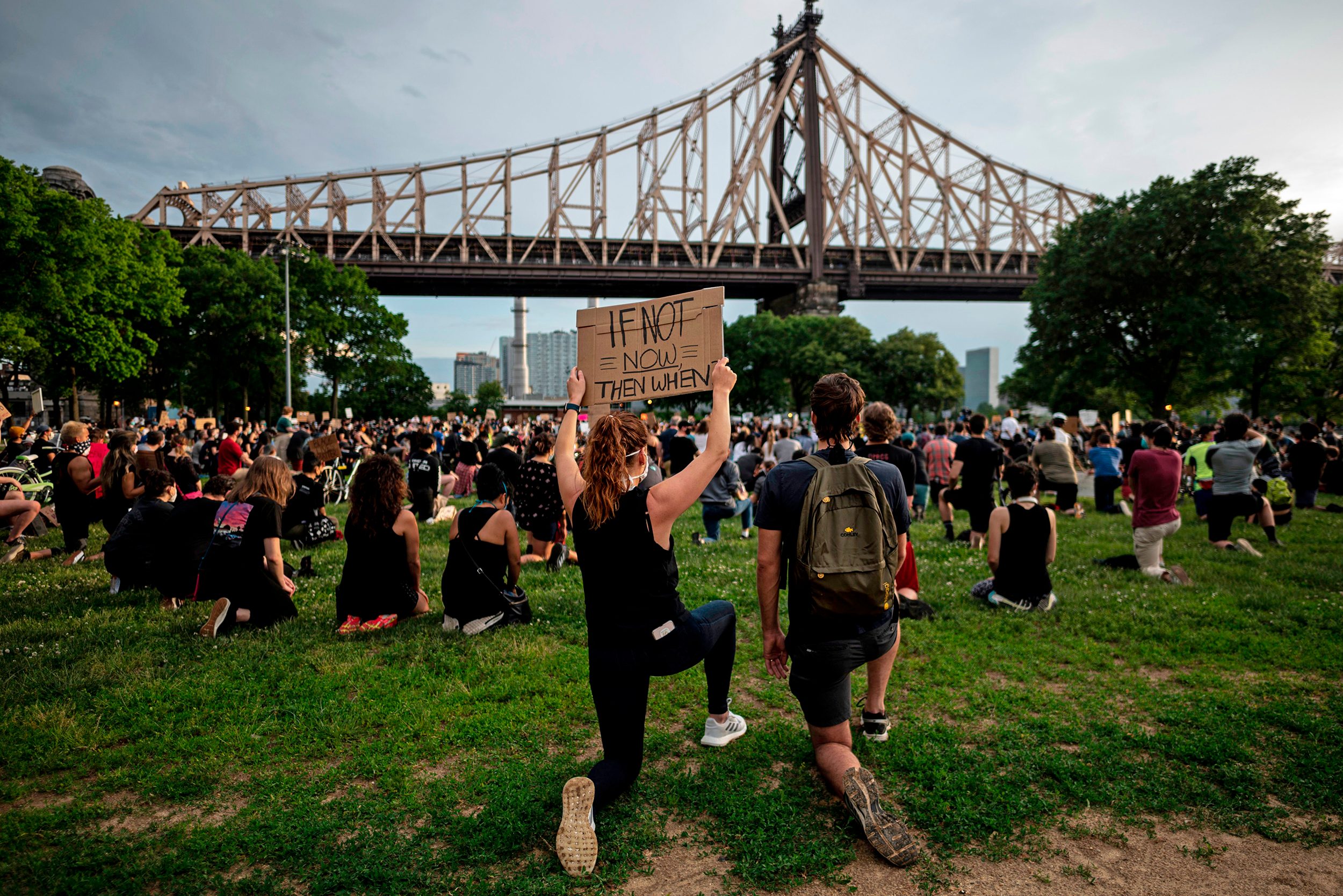 enough is enough black lives matter sign protests justice