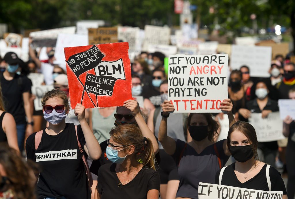 March To Support Black Lives Matter And In Response To Killing of George Floyd