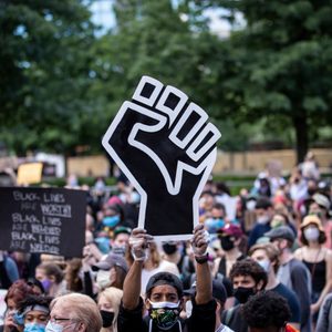 News - George Floyd Protest Donald Trump Birthday Protest - New York City