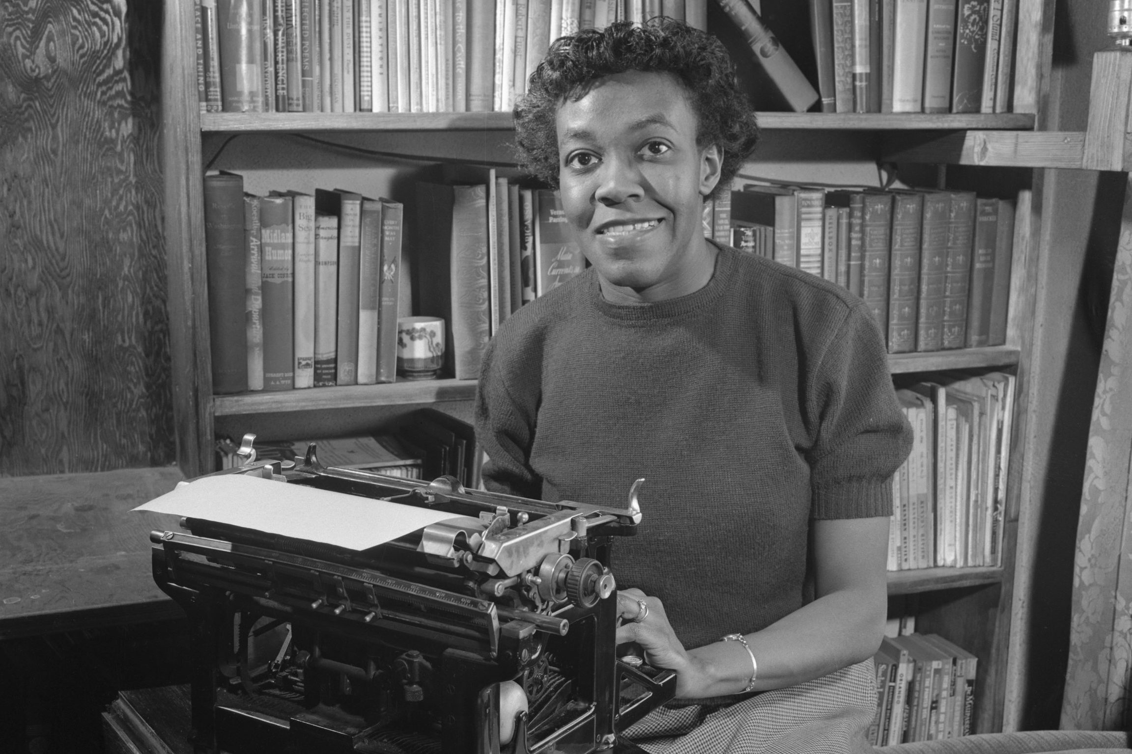 Gwendolyn Brooks with Typewriter