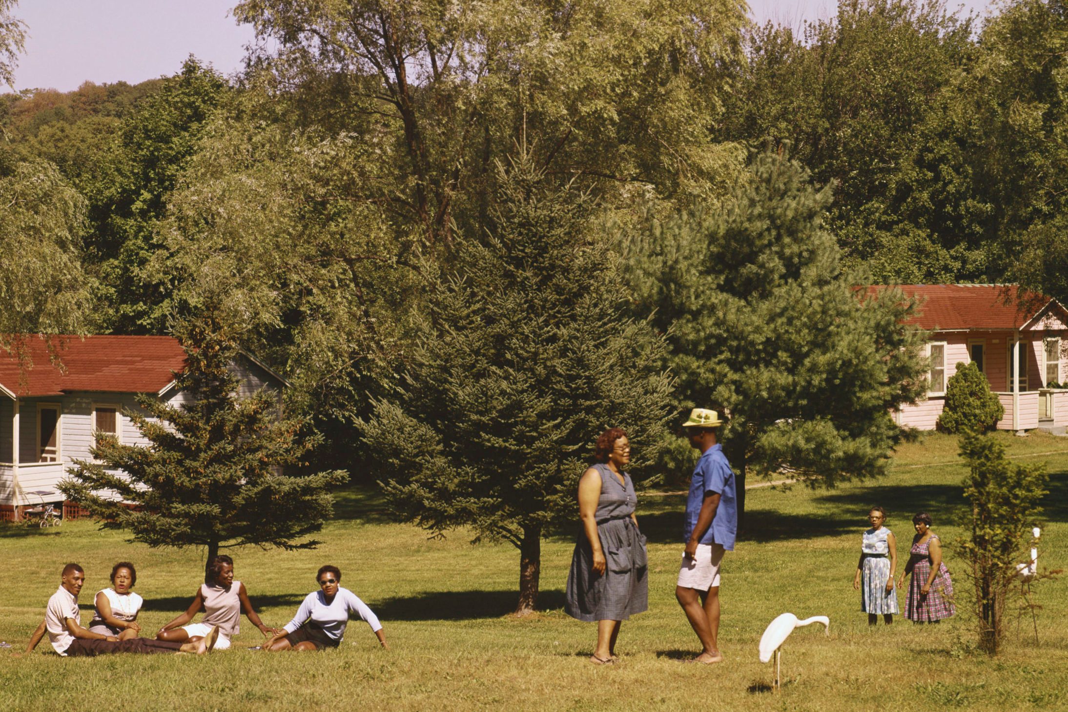 Guests Relaxing on the Grounds of Moodie's