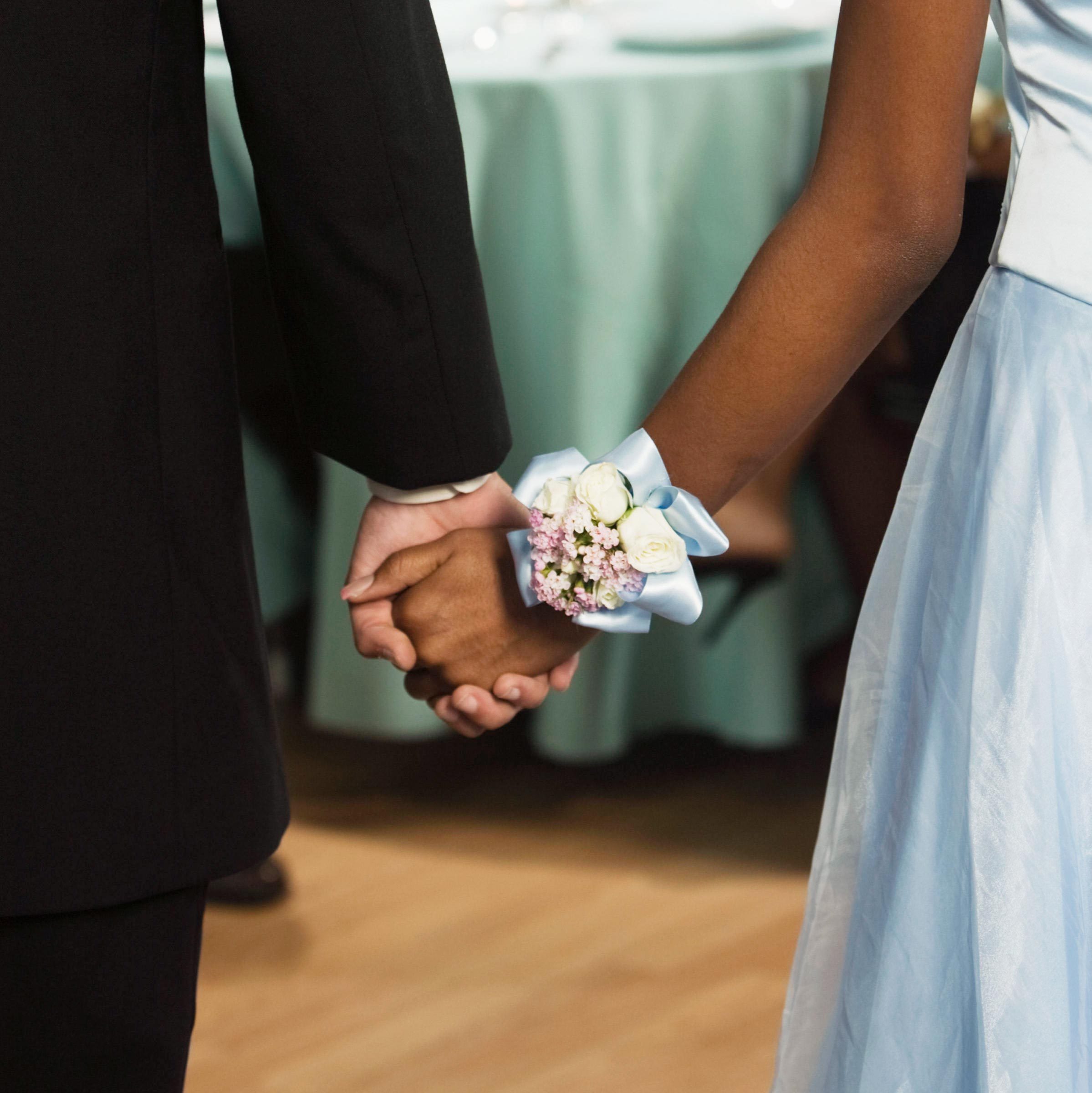 African couple holding hands