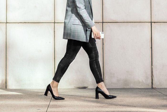 Side View Of A Businesswoman