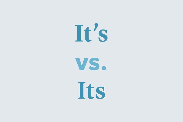 Its vs. it's