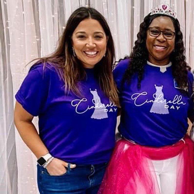 Kellie and Linda at Cinderella Day