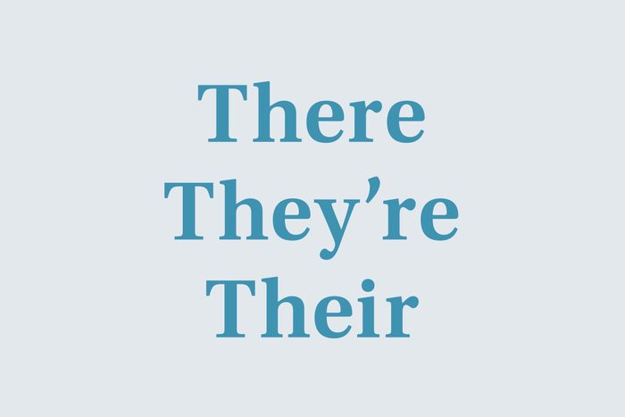There, they're, and their