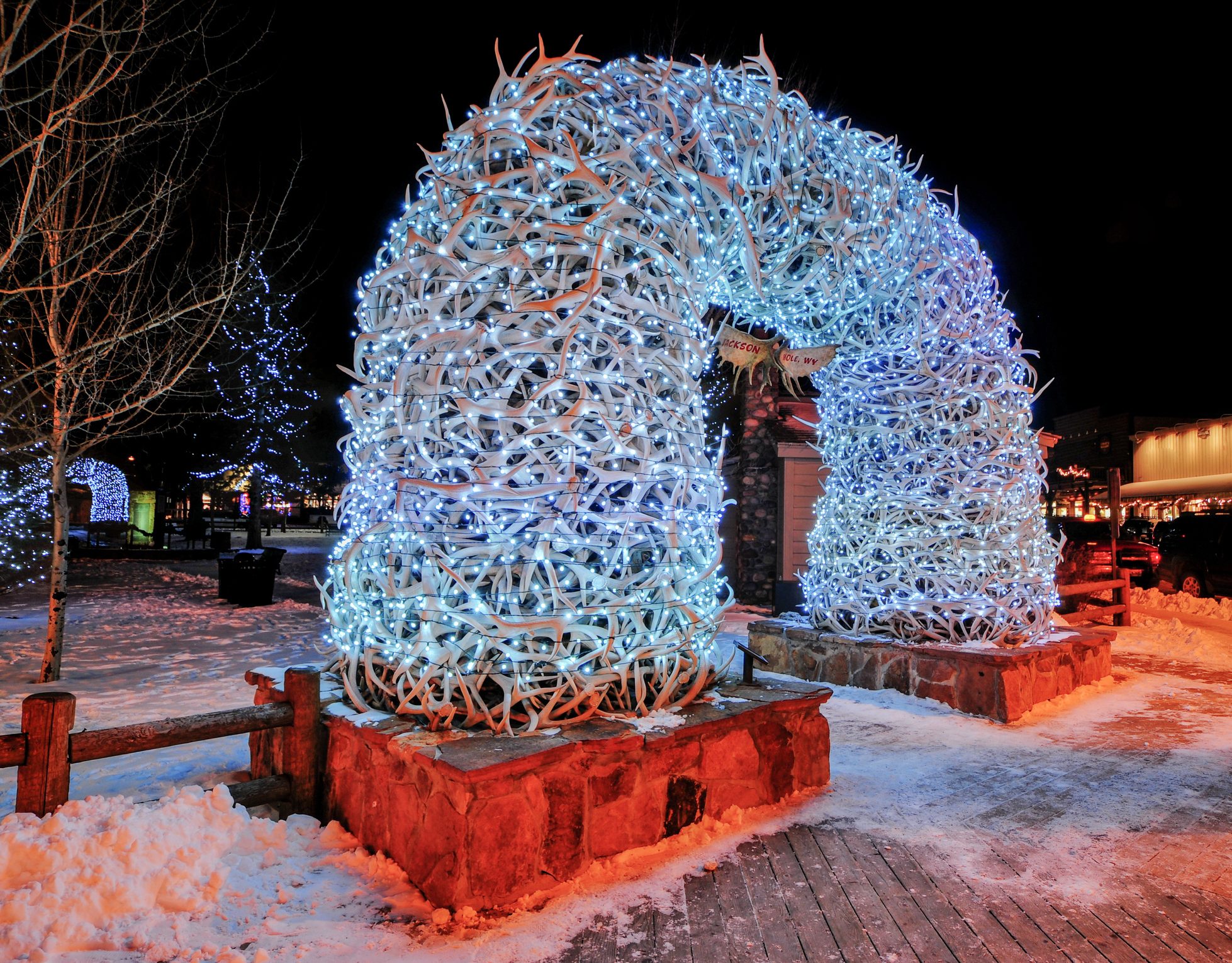 Antler Arches in Jackson Hole, Wyoming