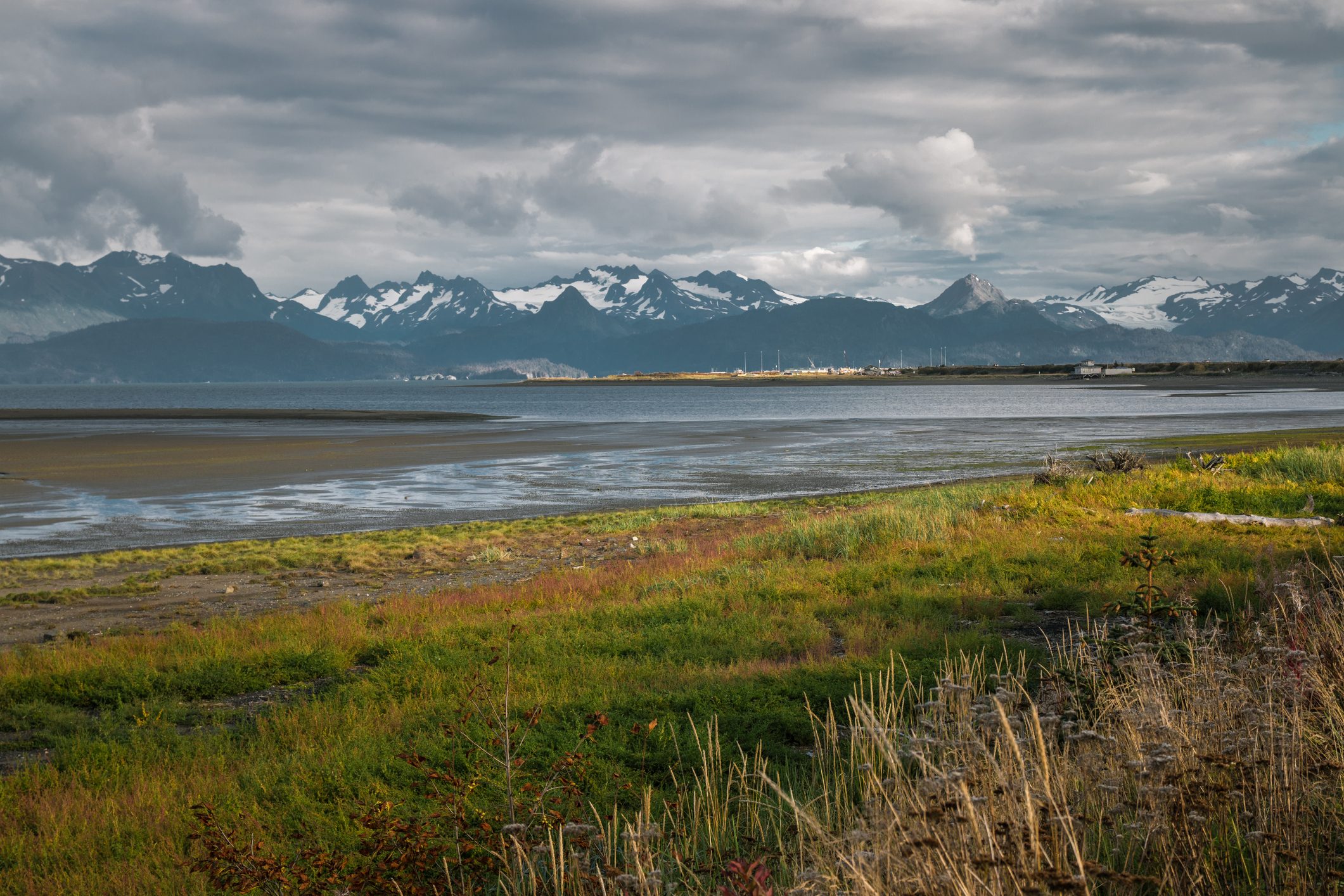 Sea and Mountain View from Homer Spit, Homer, Alaska