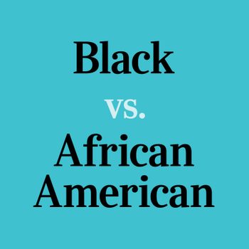 text: Black vs. African American