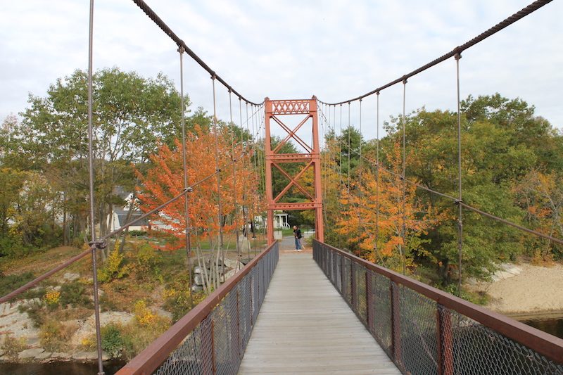 Androscoggin Swinging Bridge, Brunswick and Topsham, Maine