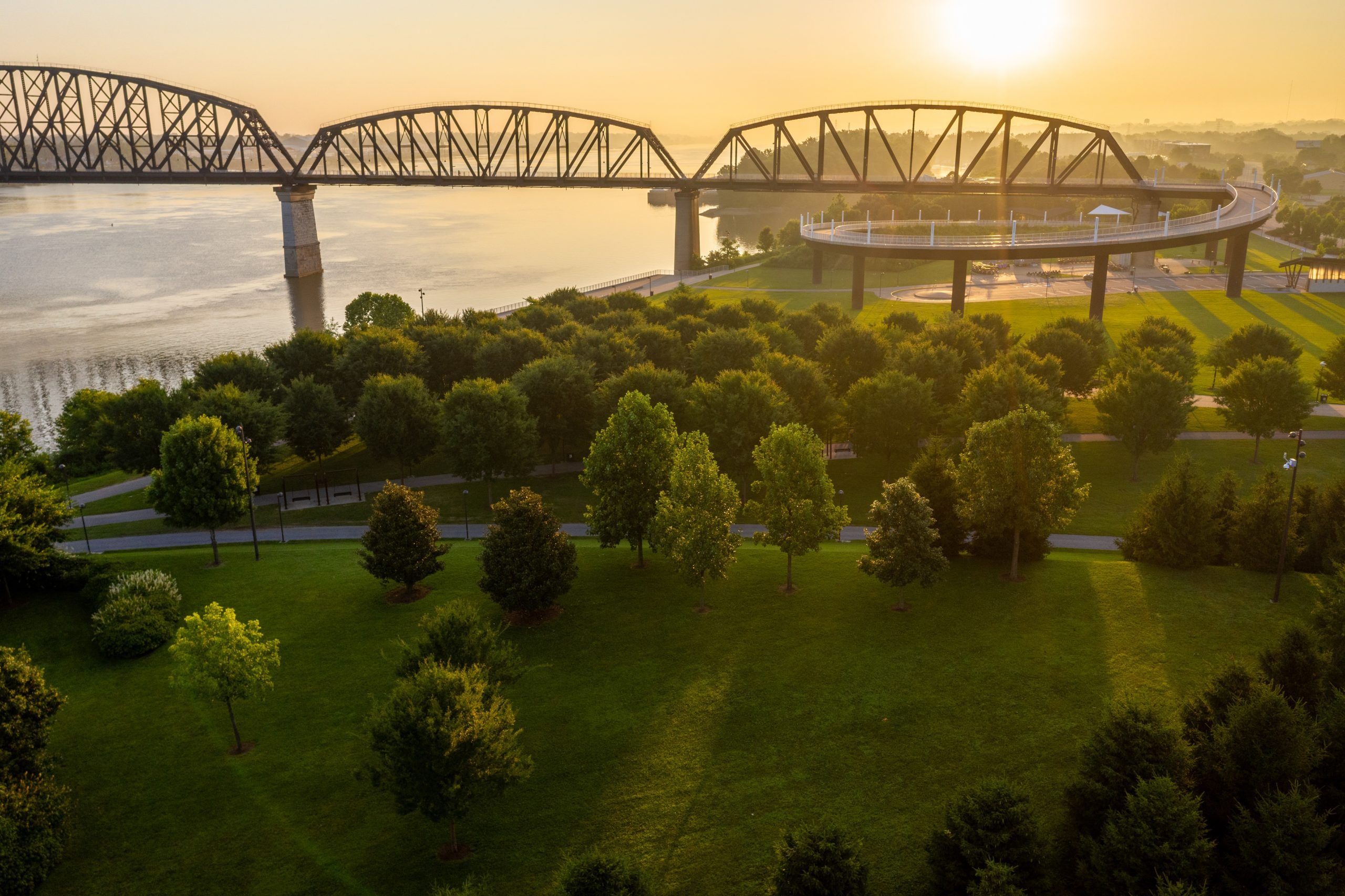 Big Four Bridge Indiana and Kentucky