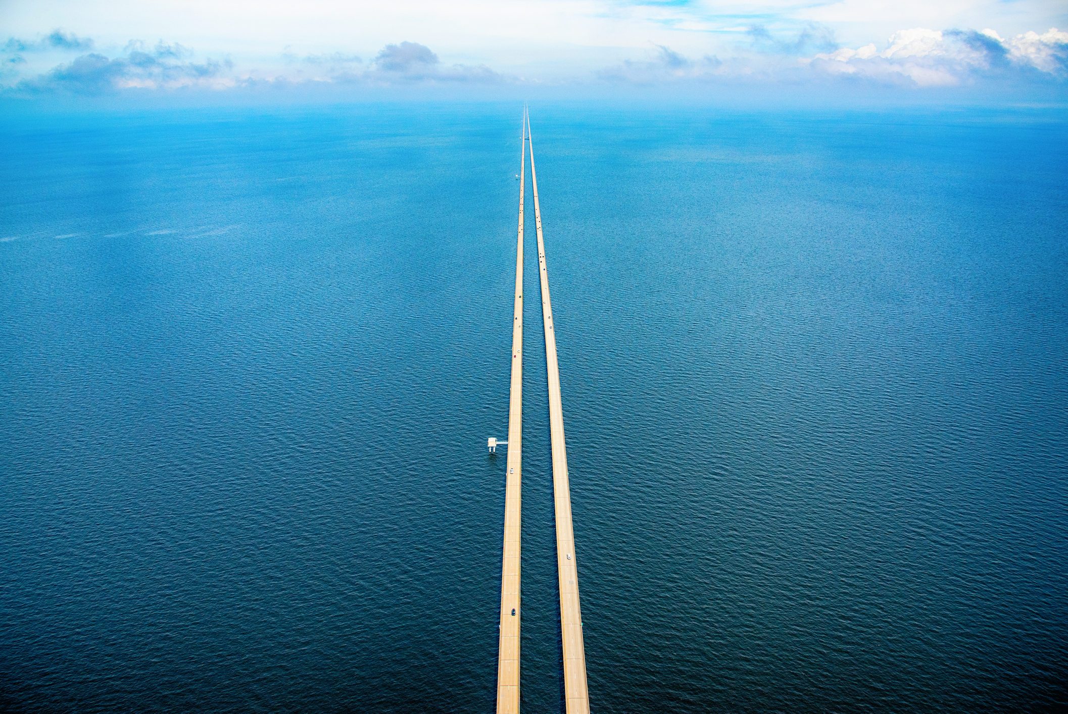 Lake Pontchartrain Causeway Aerial