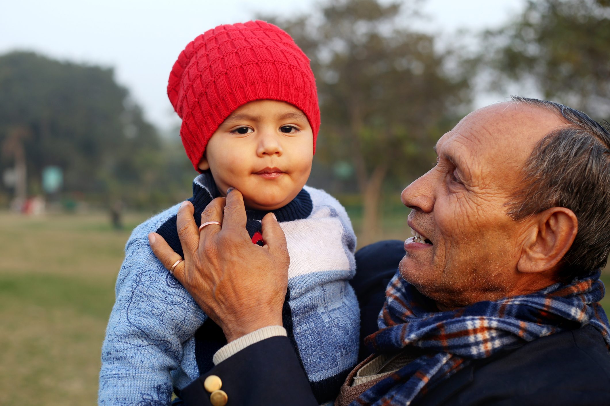 Grandson with Grandfather