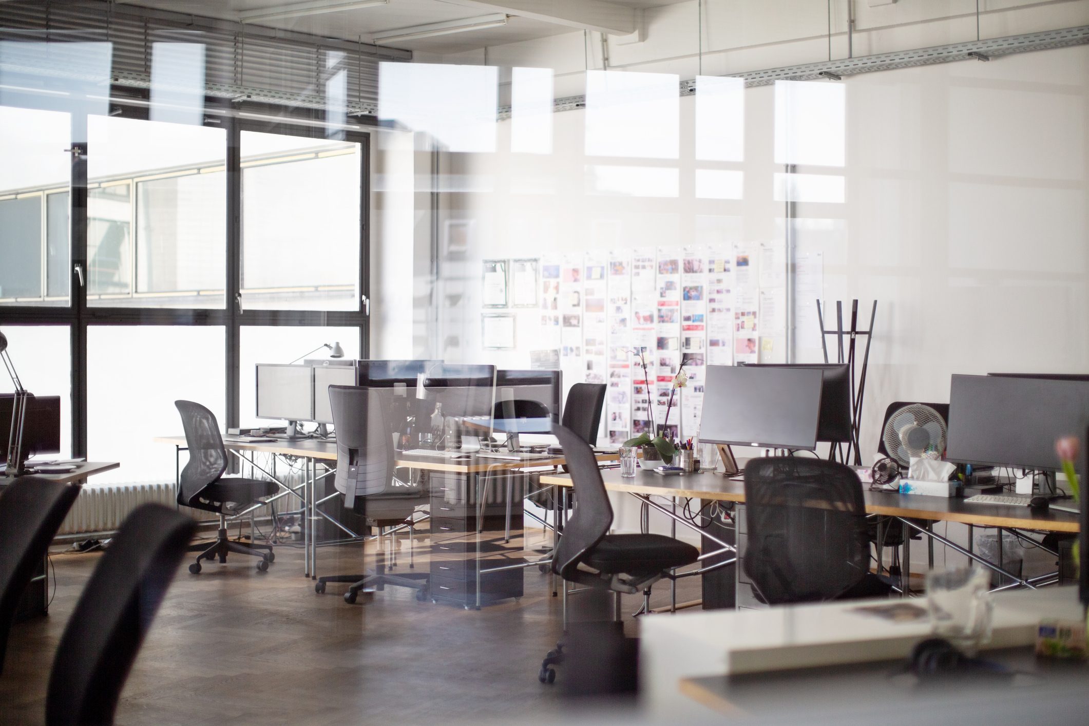 Interior of open office