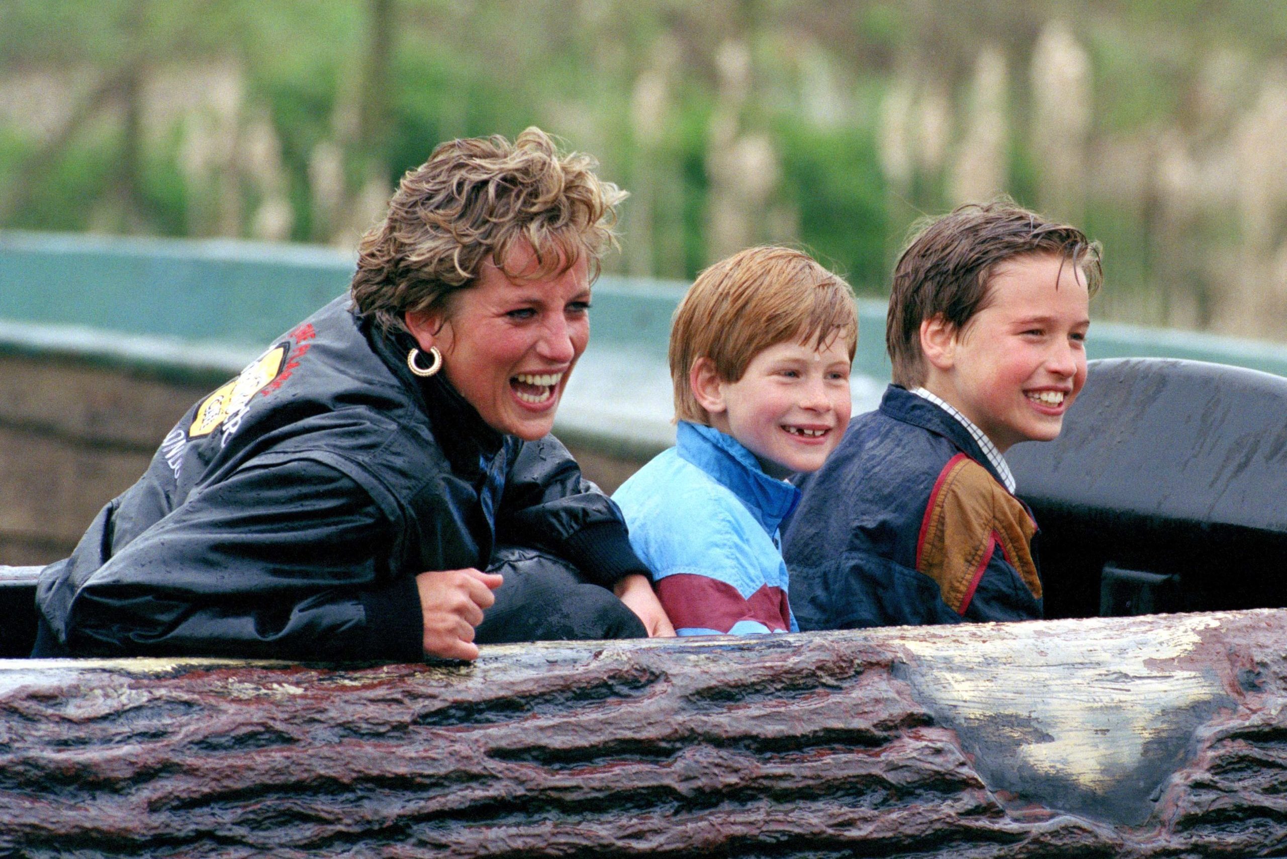 Diana, William & Harry At Thorpe Park