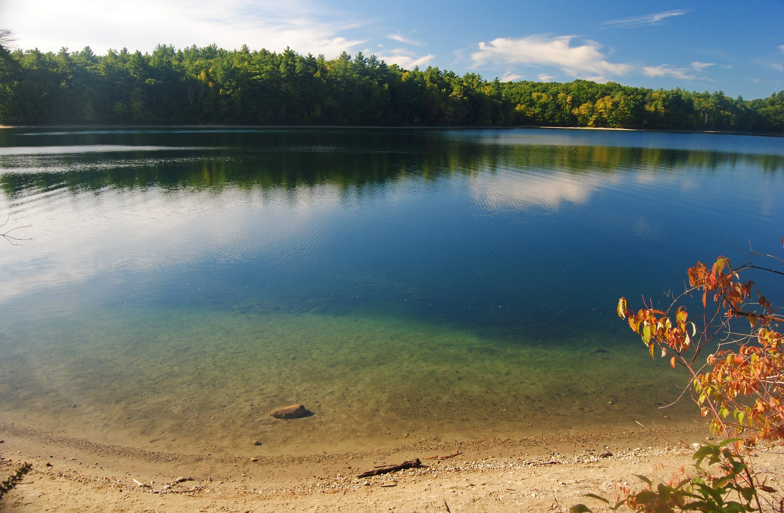 The Walden Pond in Massachusetts, USA.