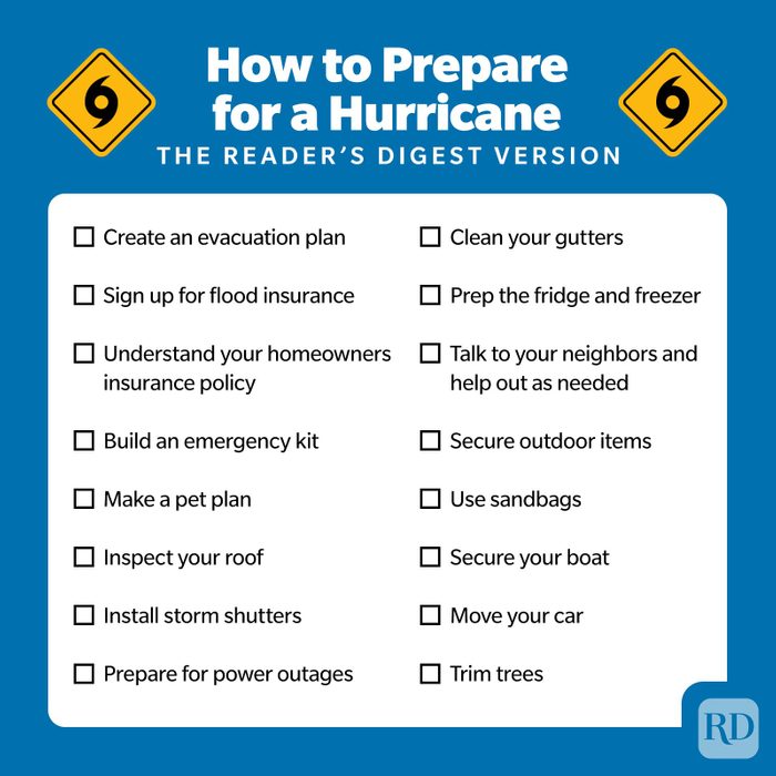 Hurricane Checklist Infographic