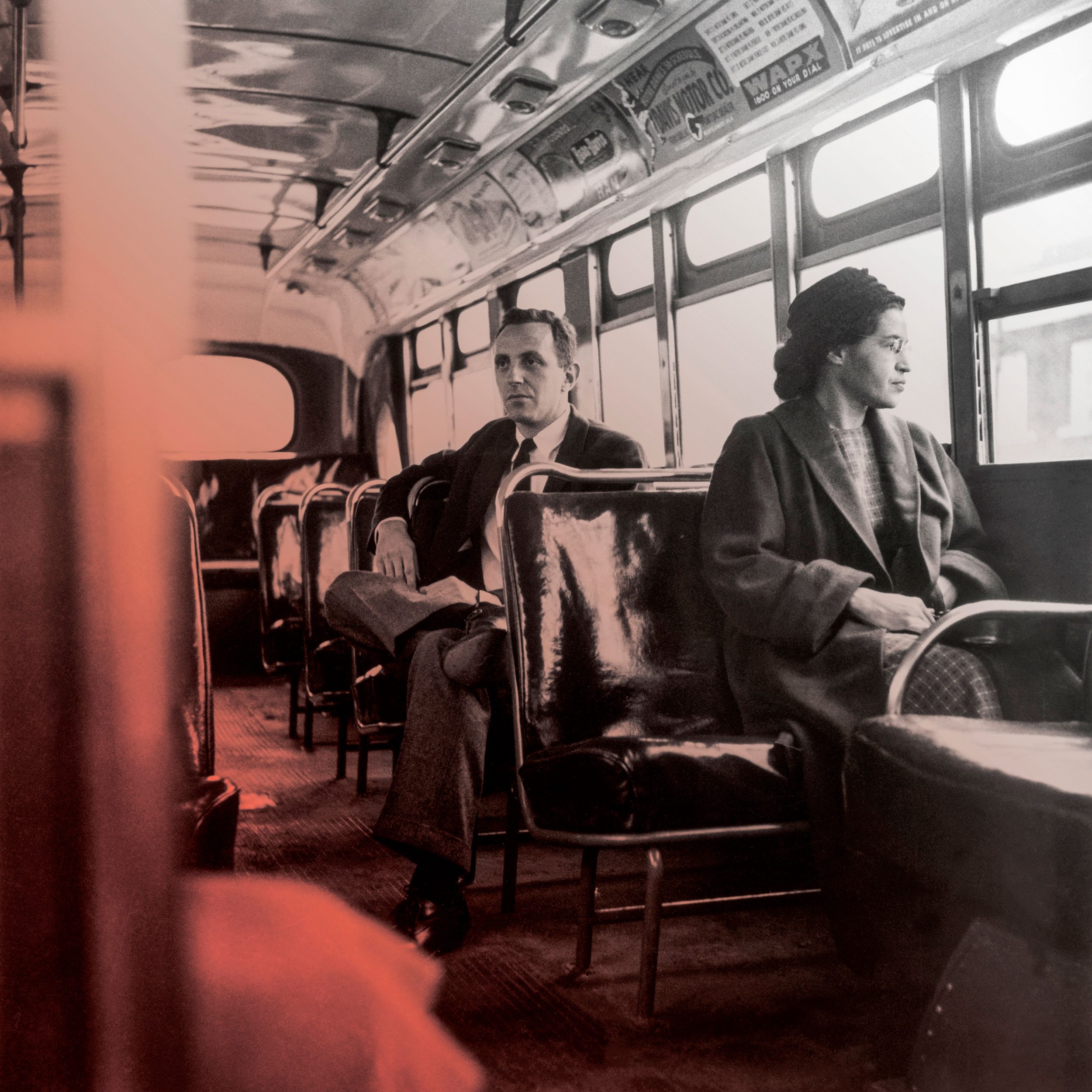 rosa parks on a bus