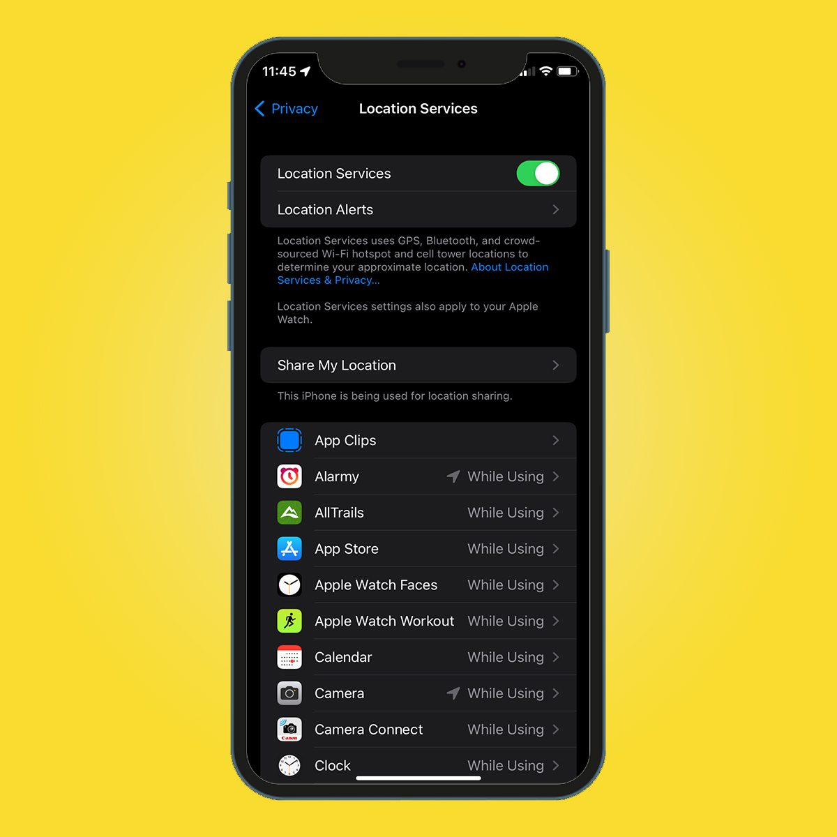 Location Services On Iphone
