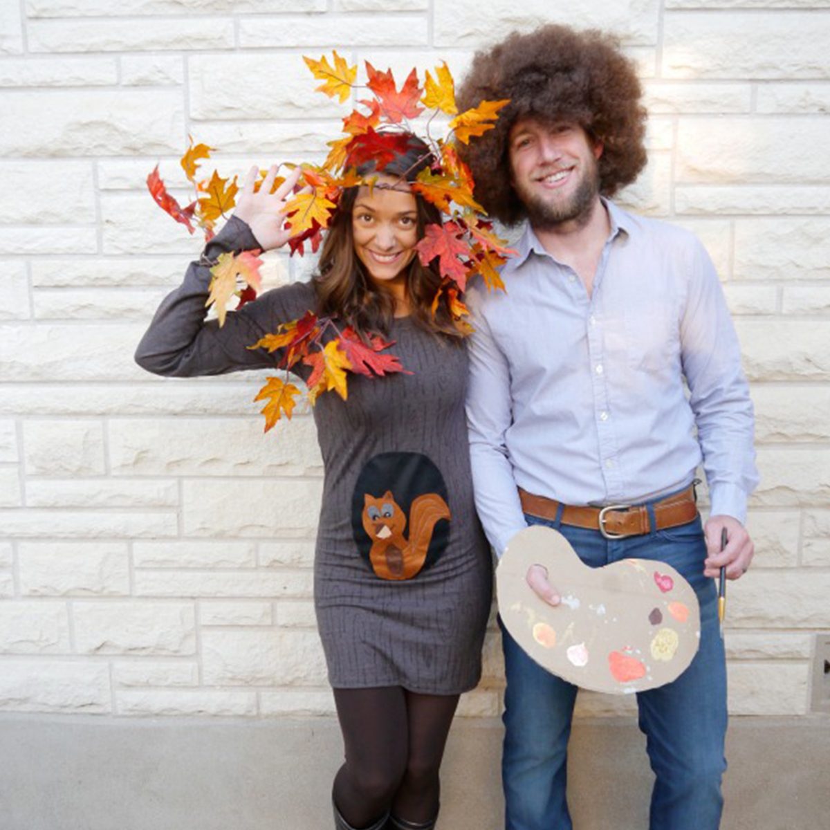 Bob Ross And Tree Costume