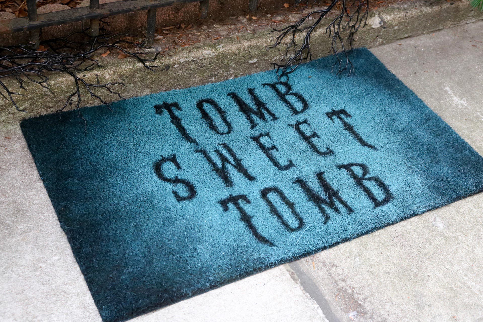 haunted welcom mat halloween craft