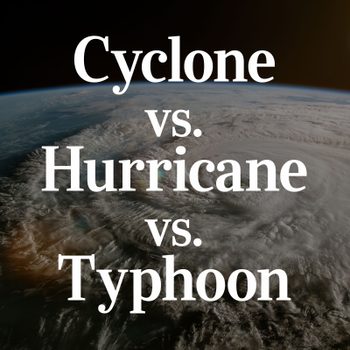 Cyclone VS Hurricane VS Typhoon Nasa ISS Storm Shot