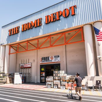 People shopping at The Home Depot
