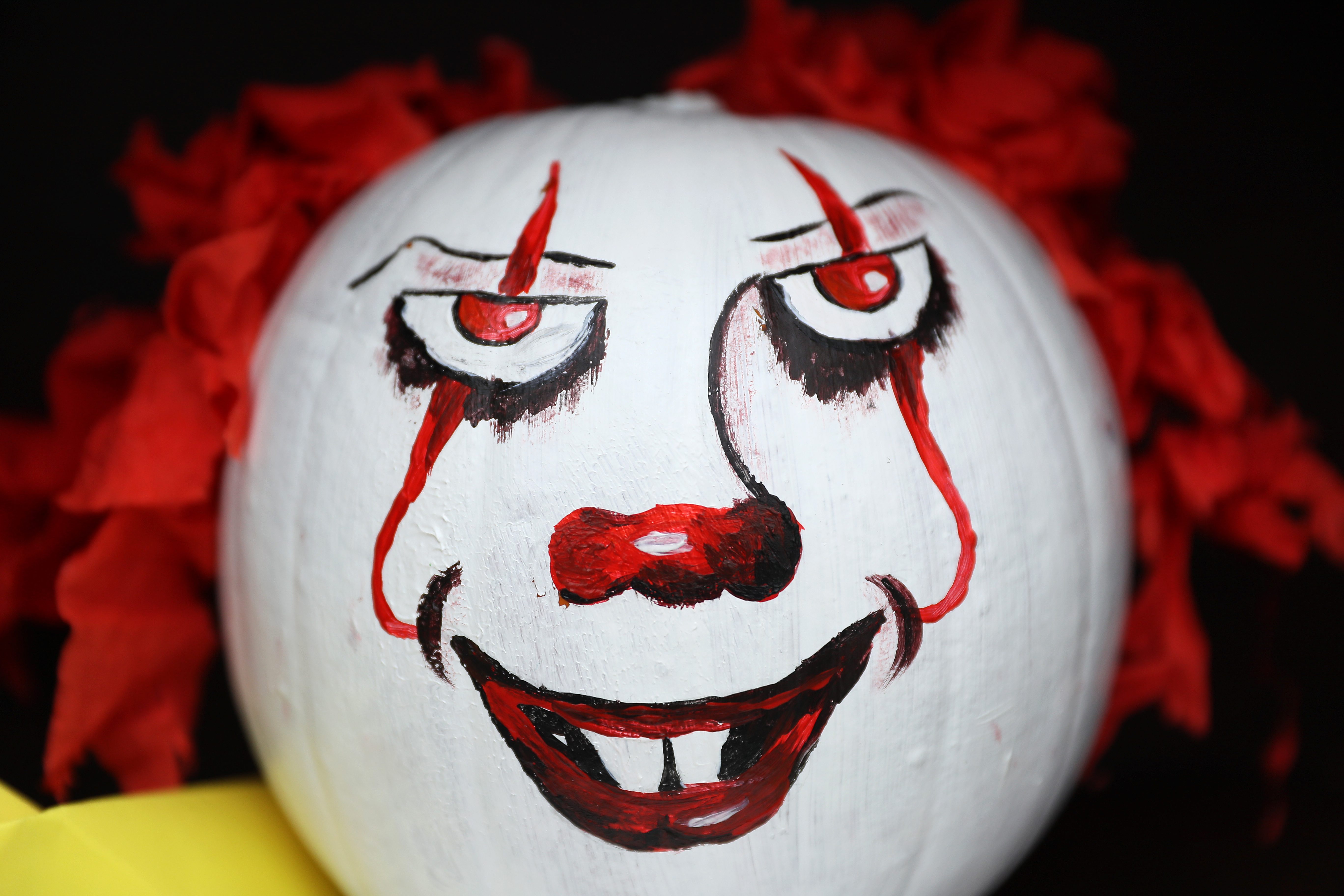 Clown pumpkin