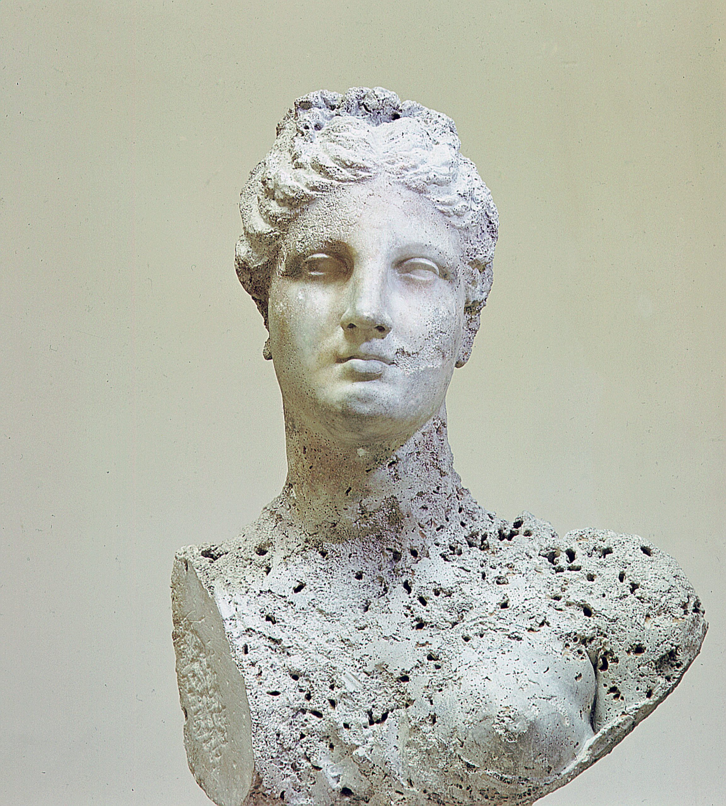 Statue found in a sunken Roman ship at Mahdia in Tunisia