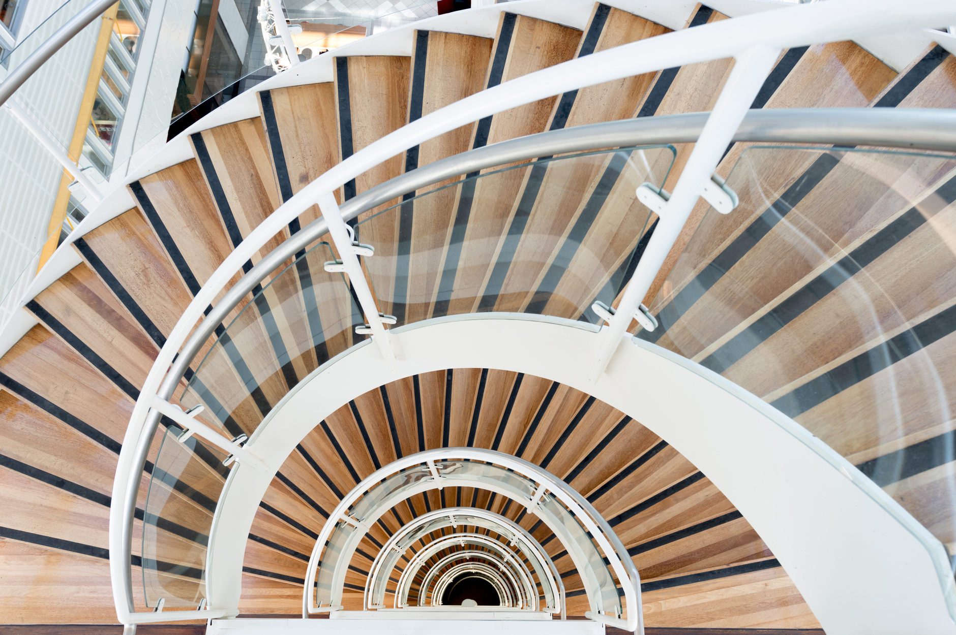 Abstract Spiral staircase