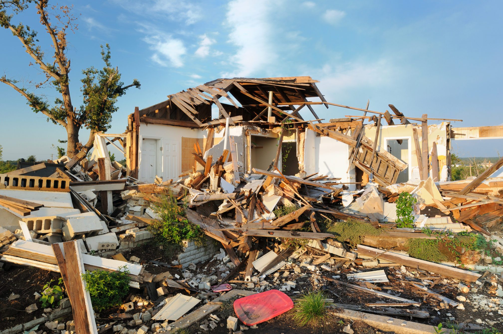 Home destroyed by tornado