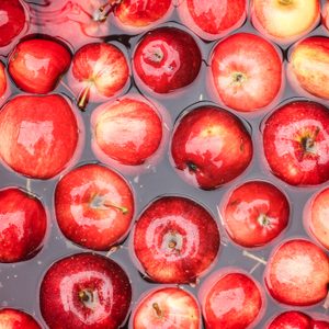 Apples in Water for apple bobbing