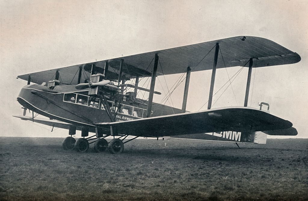 Handley-Page W.10 Passenger-carrying aeroplane operating on Imperial Airways, 1929.