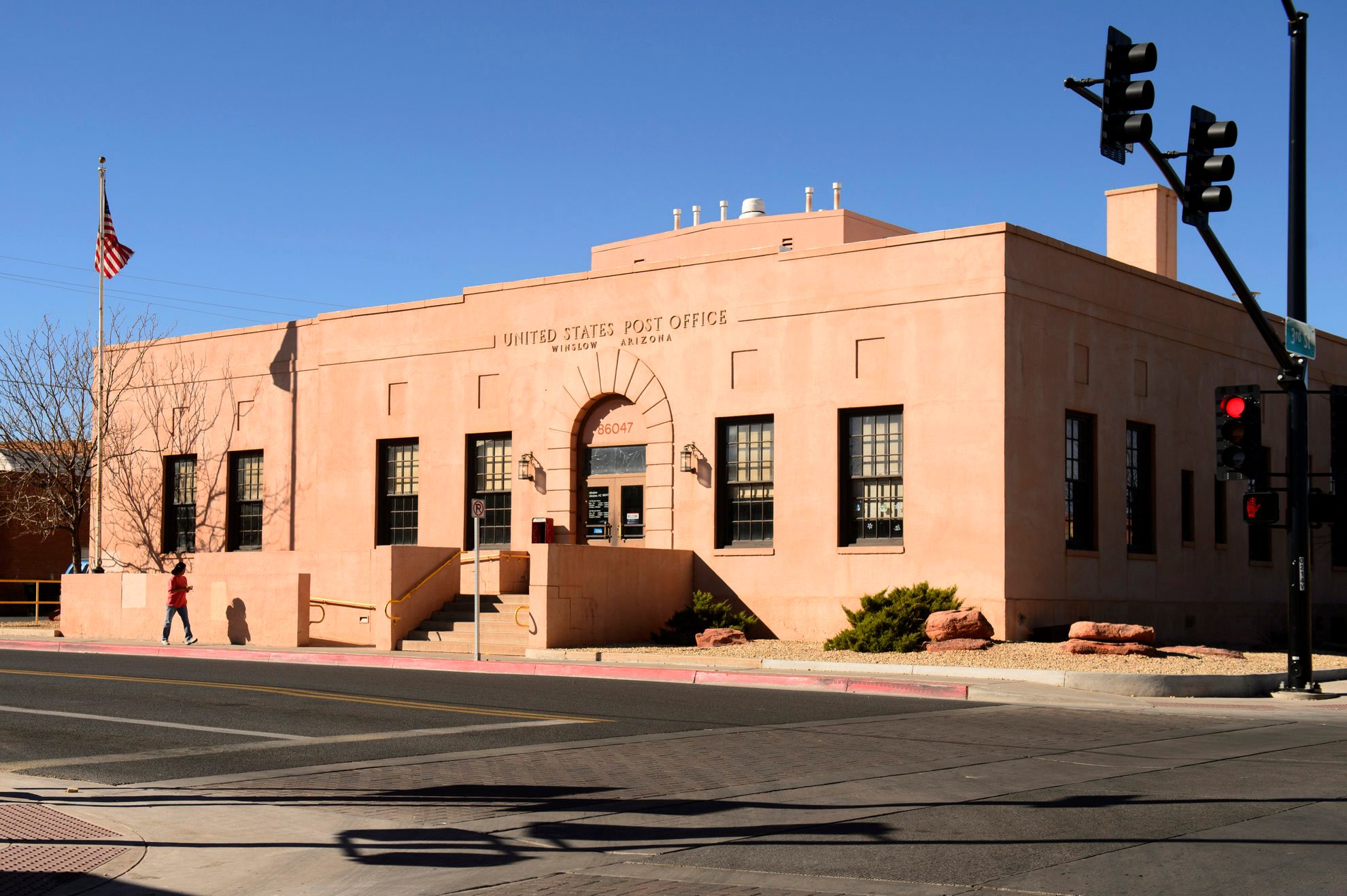 Post office at Winslow, Arizona, USA