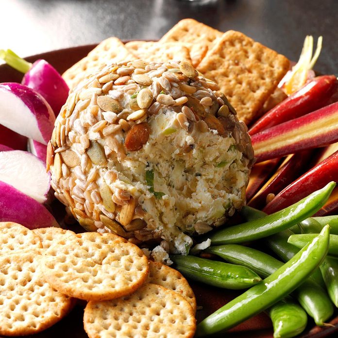 Pumpkin seed cheese ball