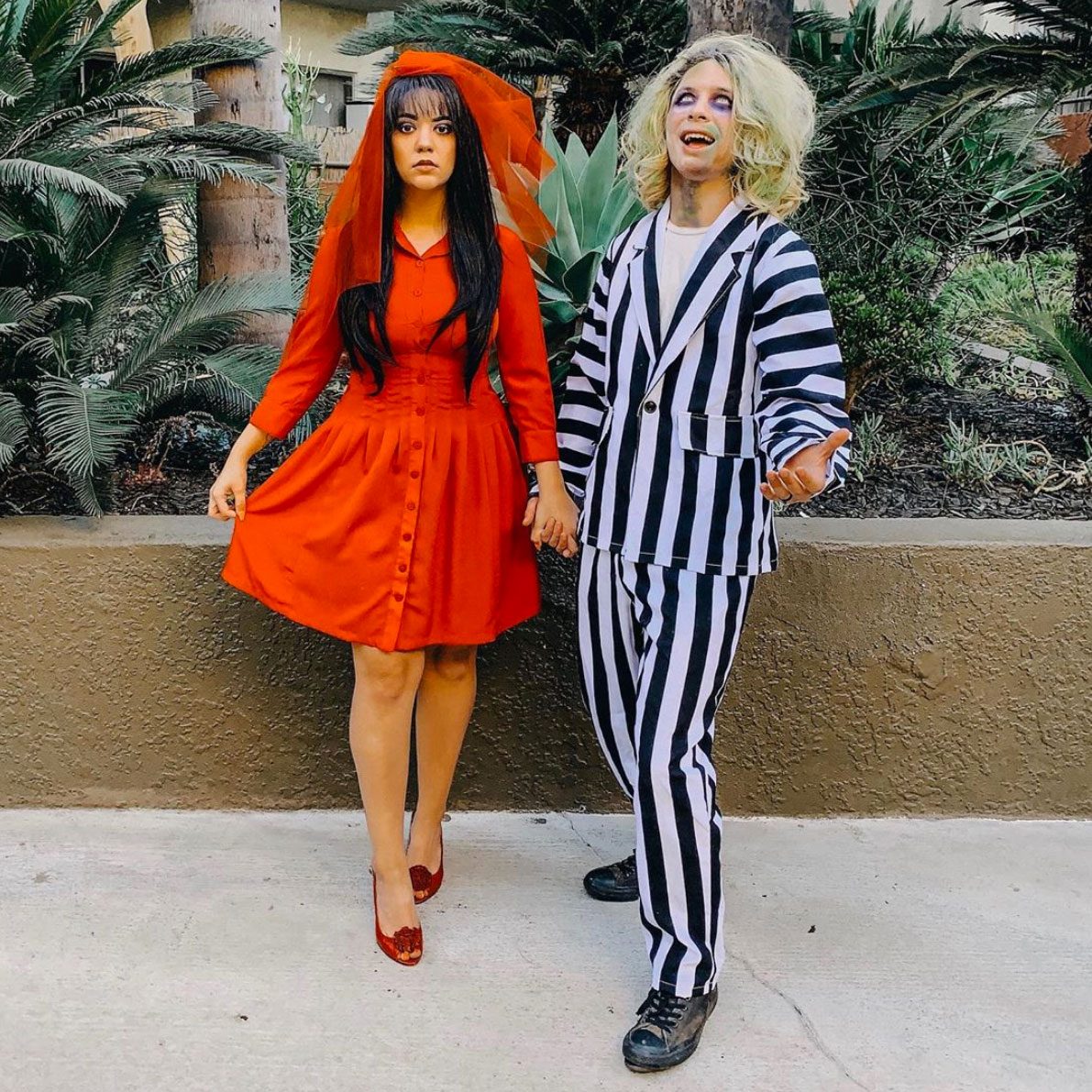 Beetlejuice and Lydia Deetz Halloween Costume