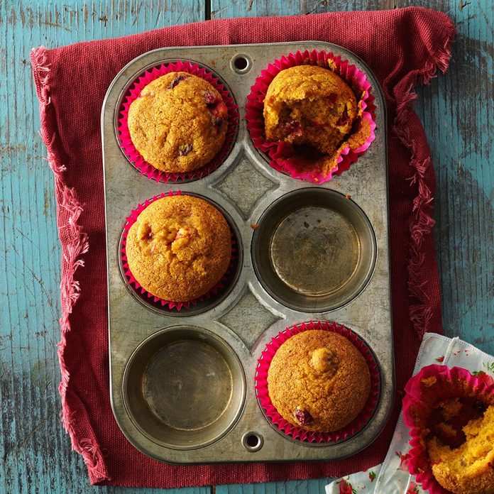 cranberry pumpkin muffins