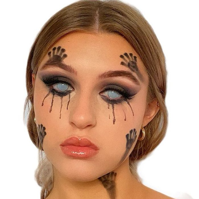 Footprints Halloween Makeup