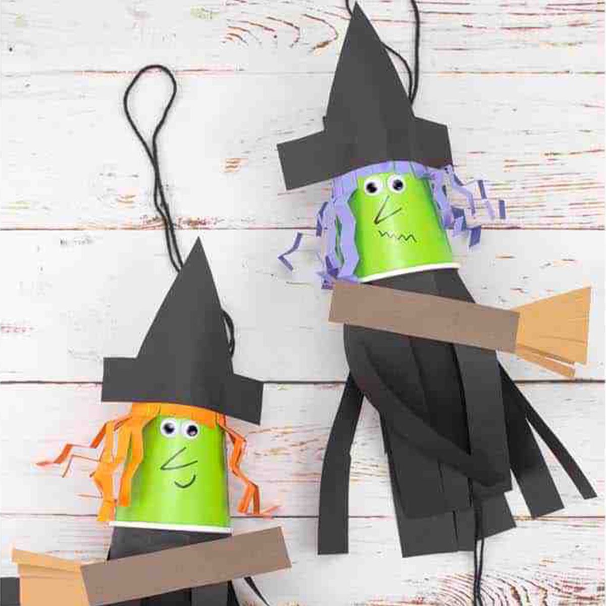 Paper Flying Witches Via Kidscraftroom
