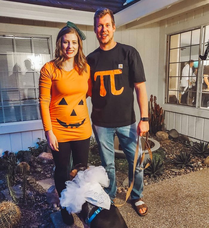 pumpking pie and cool whip cocouple halloween costume